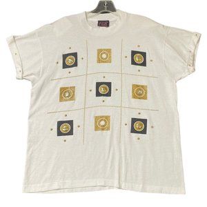 Vintage P.G.B Cuffed Beaded Crew Neck T-shirt OSFM